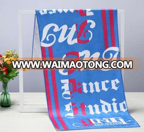 Customized Logo Best Sale Printed Sport Sanding Microfiber Towel