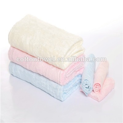 bamboo fiber white thin bath towel